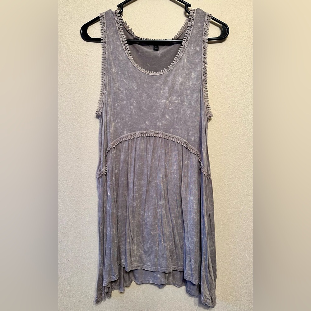 Women Tank top / Tunic with lace detail
